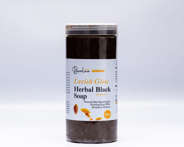 Lavish Glow Herbal Black Soap b