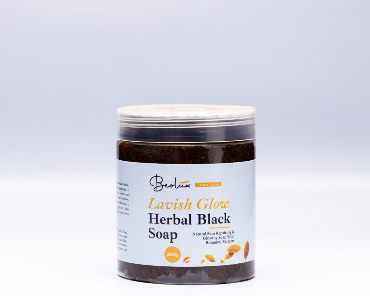 Natural African black soap for blemishes, dark spots, and stretch marks